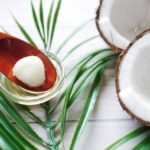 coconut in close up shot